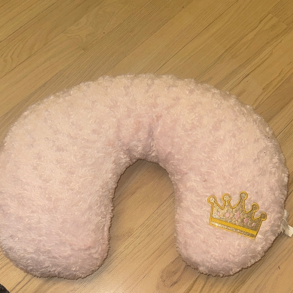 Pink Crown Kids Neck Pillow